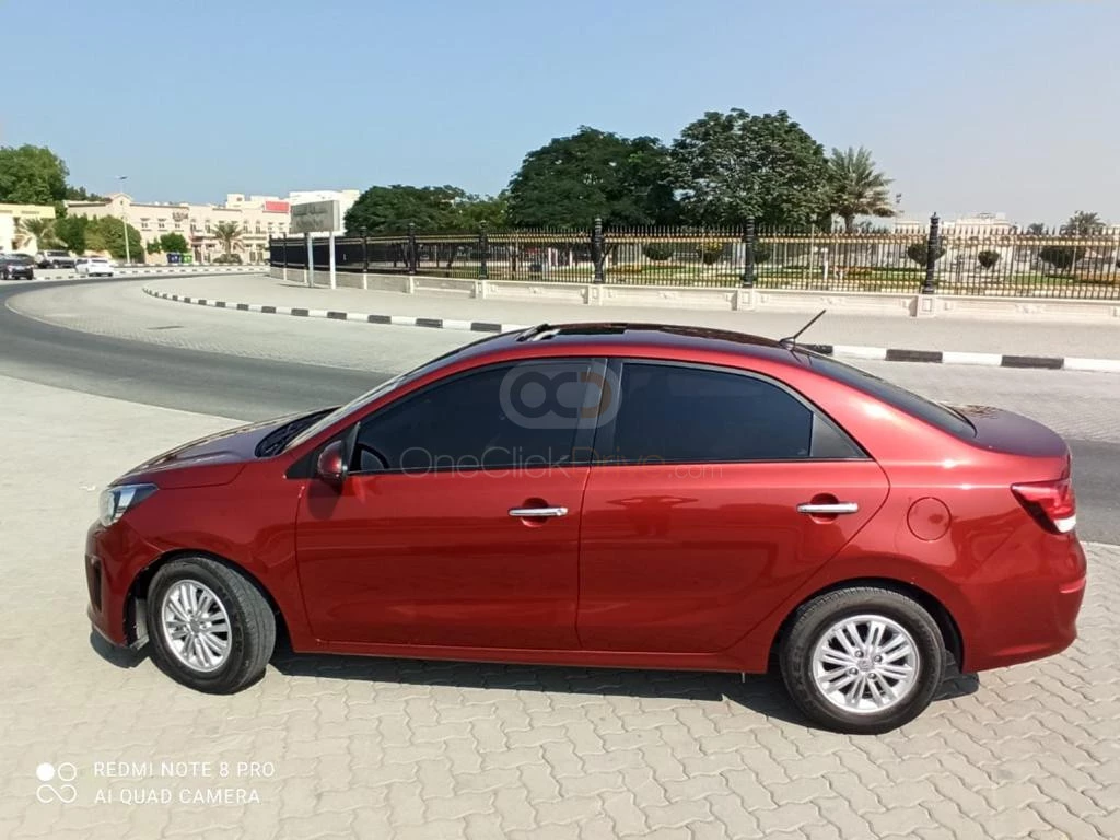 Red Kia Pegas 2020 for rent in Sharjah 4